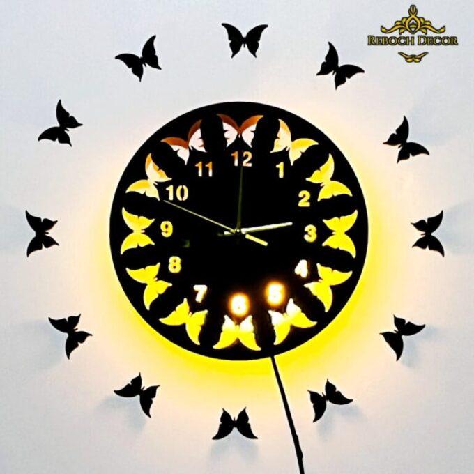 Butterfly MDF Wall Clock (BMW1)