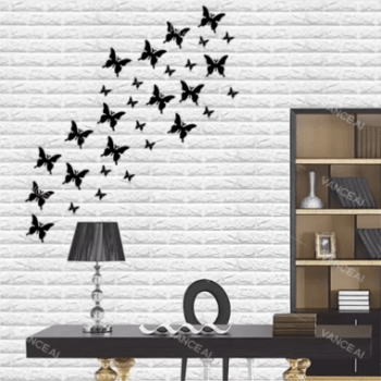 Pack of 30 Wooden Butterflies Wall Decor (30B)