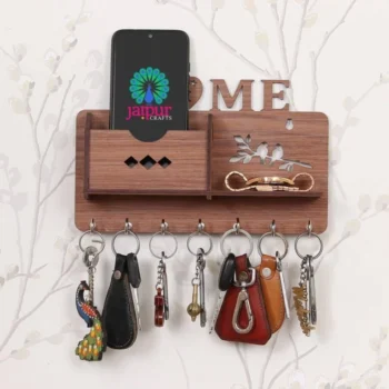 7 Hocks Wooden Key Stand for Wall | Key Hanger (S20)