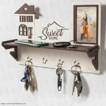Sweet Home With Tree Key Holder (S52)